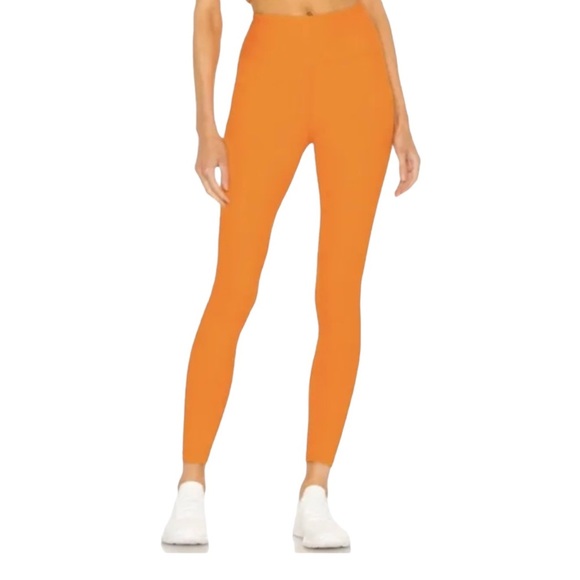 Year of Ours Pants - YEAR of Ours High High Ribbed Leggings in Orange Women’s Size M